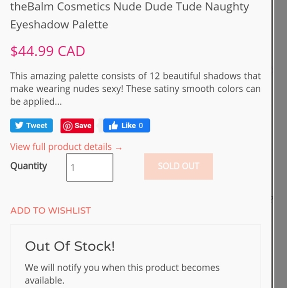 THE BALM - Nude 'Tude Nude Eyeshadow Palette - Picture 8 of 16